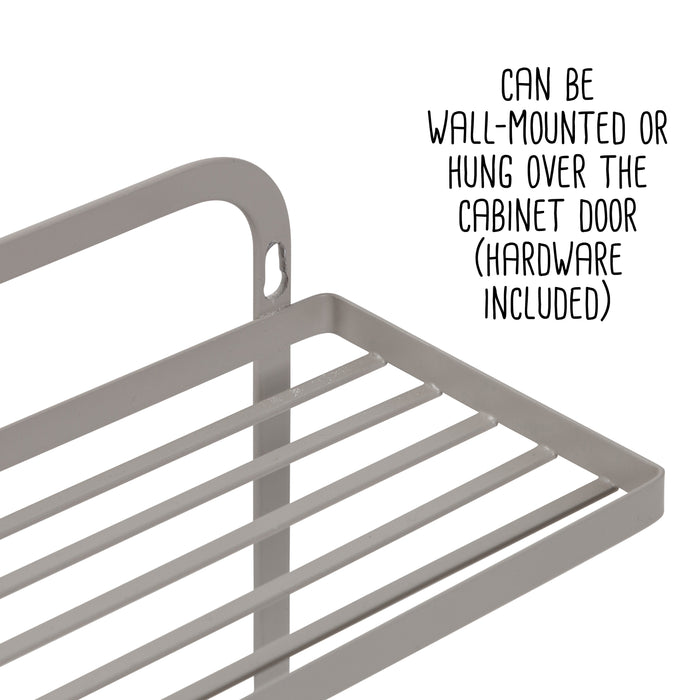 Honey Can Do Gray 3-Tier Over-the-Door Kitchen Organizer With Paper Towel Holder