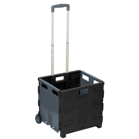 Honey Can Do Gray Folding Rolling Utility Cart With Handle