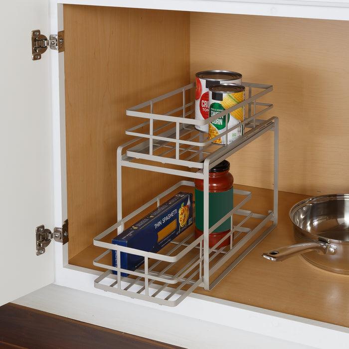 Honey Can Do Gray Kitchen 2-Drawer Storage Organizer