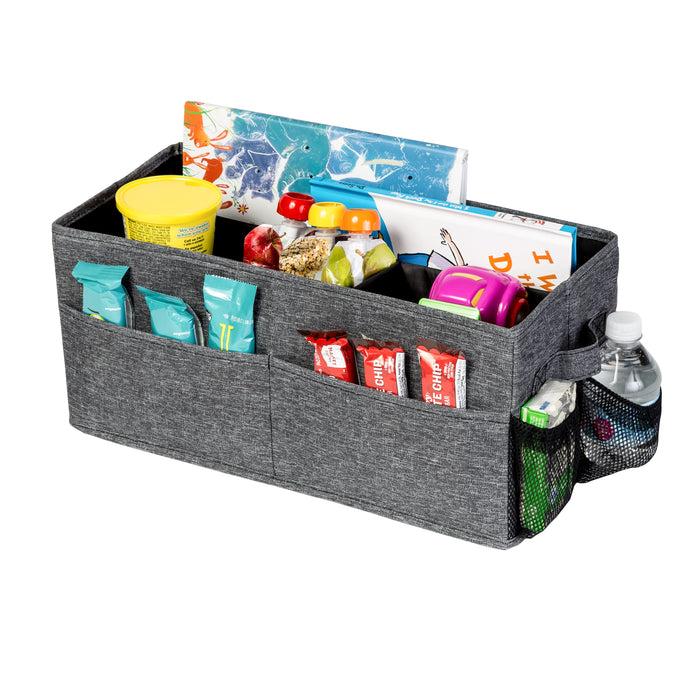 Honey Can Do Gray Polyester Folding Back Seat Car Organizer