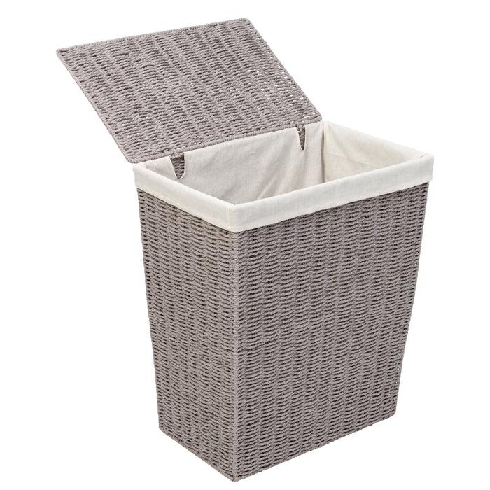 Honey Can Do Gray Twisted Paper Rope 7-Piece Storage Basket Set