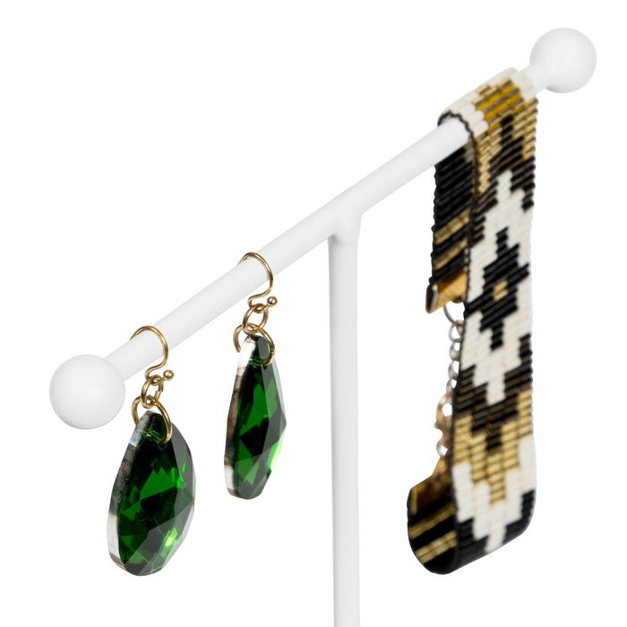 Honey Can Do Gray/White 3-Tier Triangle Jewelry Stand