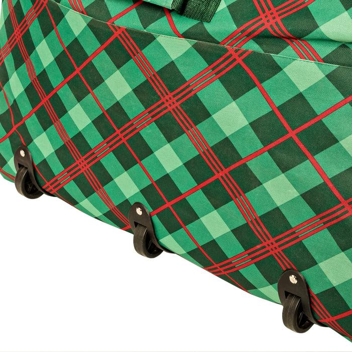 Honey Can Do Green Plaid Rolling Tree Storage Bag (Up To 10 Feet)