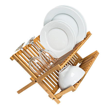 honey can do Bamboo Dish Drying Rack