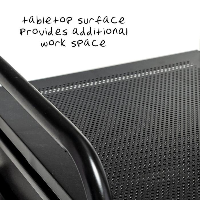 Honey Can Do Black 10-Drawer Rolling Storage Cart