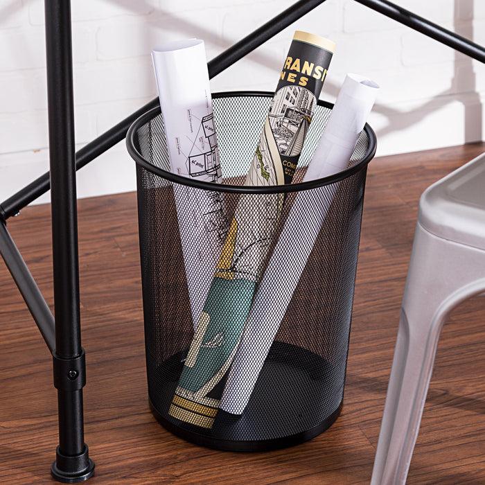 Honey Can Do Black 18L Small Wire Mesh Trash Can