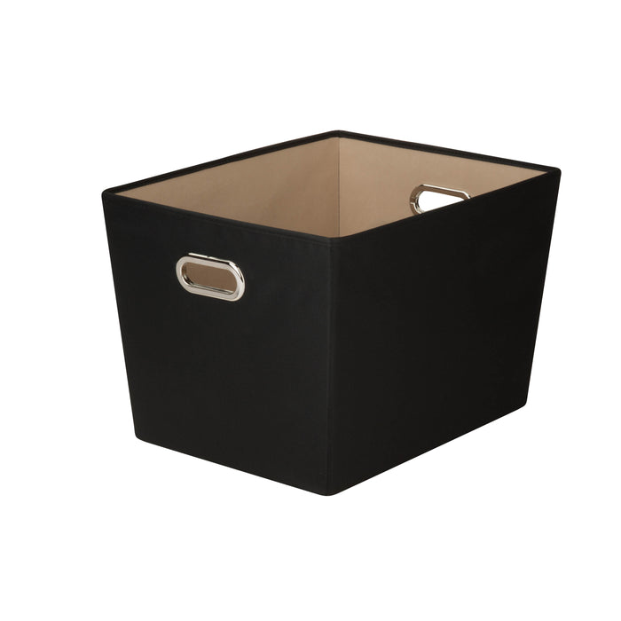Honey Can Do Black Large Storage Bin With Handles