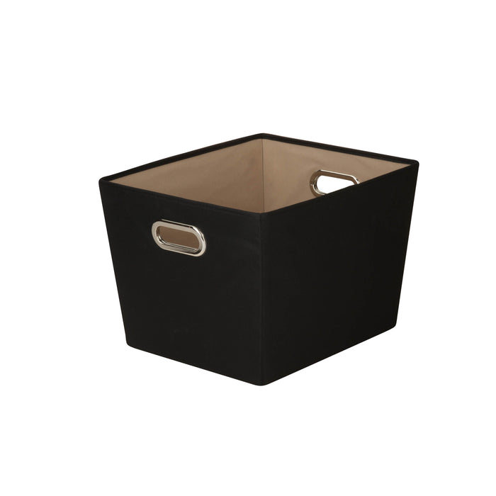 Honey Can Do Black Medium Storage Bin With Handles