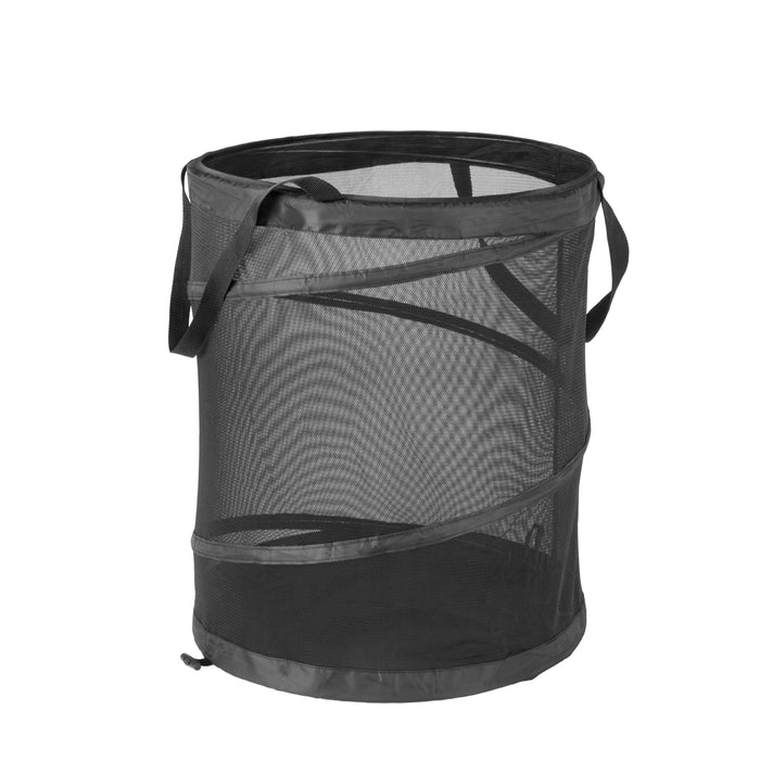 Honey Can Do Black Mesh Folding Pop-Up Hamper