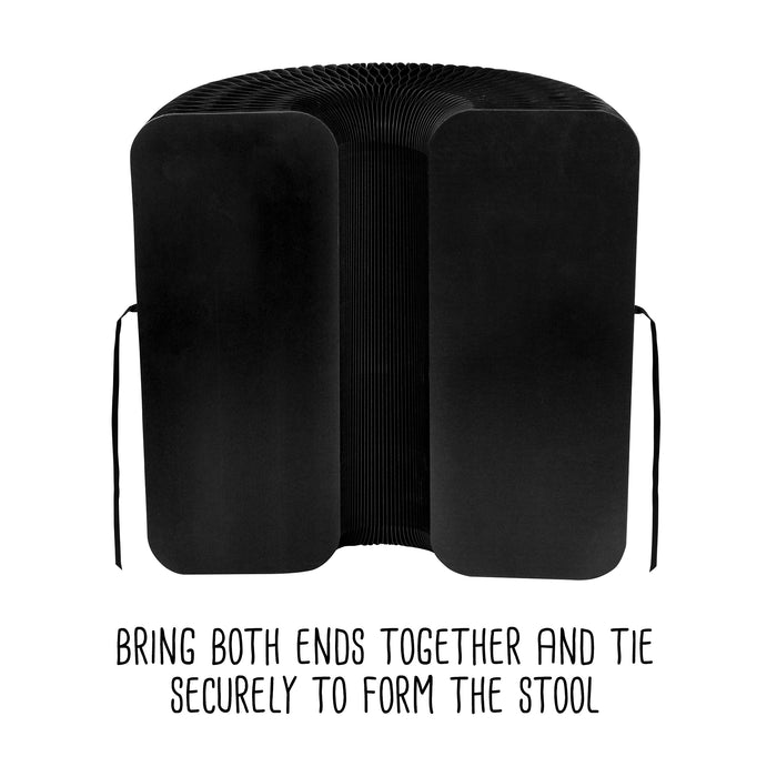 Honey Can Do Black Paper Folding Stool