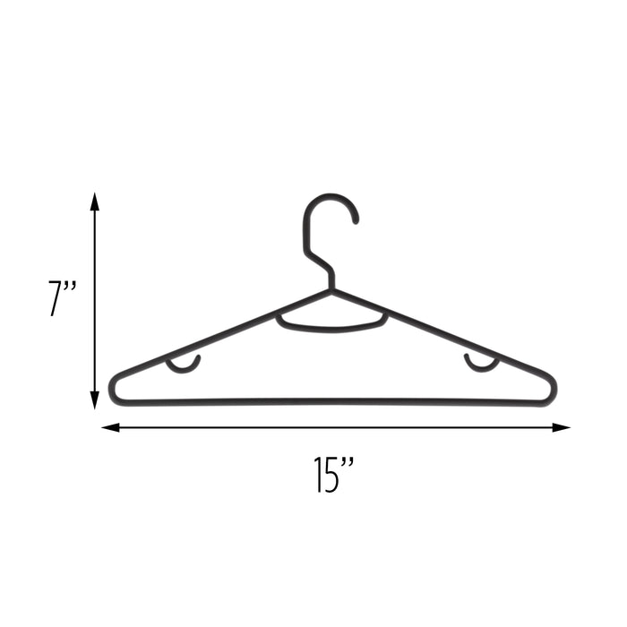 Honey Can Do Black Plastic Recycled Hangers