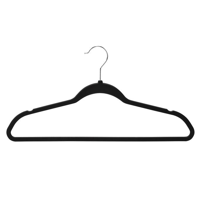 honey can do Black Rubber Space-Saving Hangers