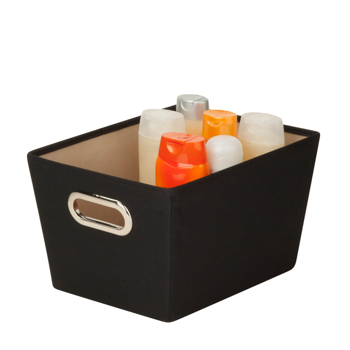 Honey Can Do Black Small Storage Bin With Handles