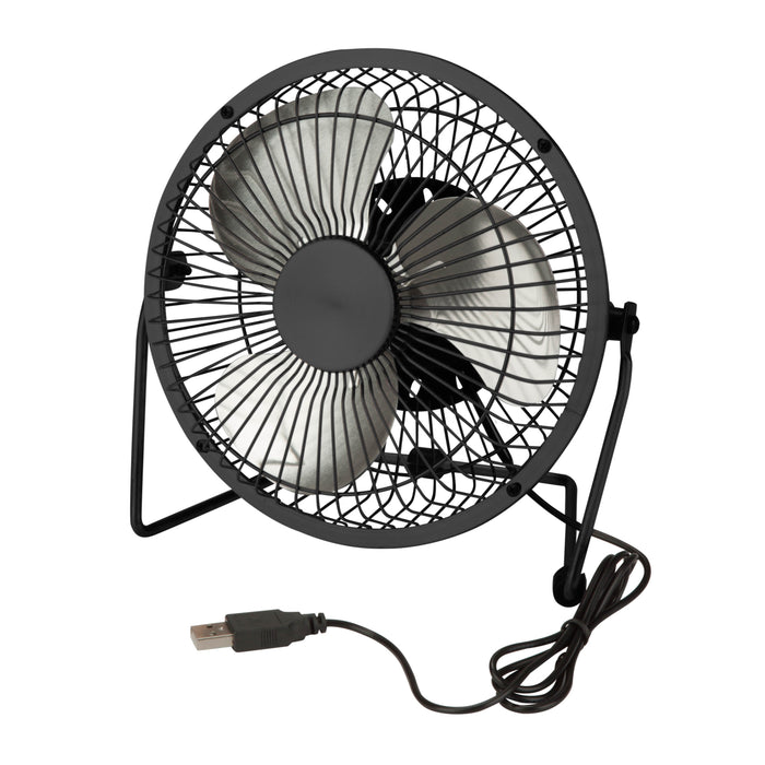 honey can do Black Small USB Desk Fan