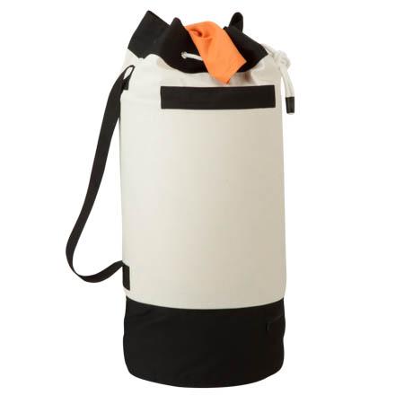 honey can do Black/White Duffle Style Laundry Bag