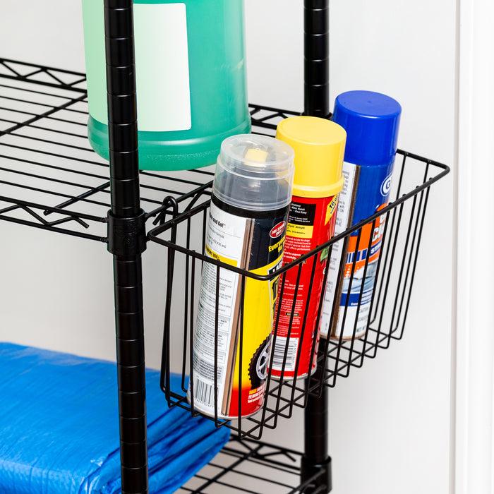 Honey Can Do Black Wire Shelving Basket