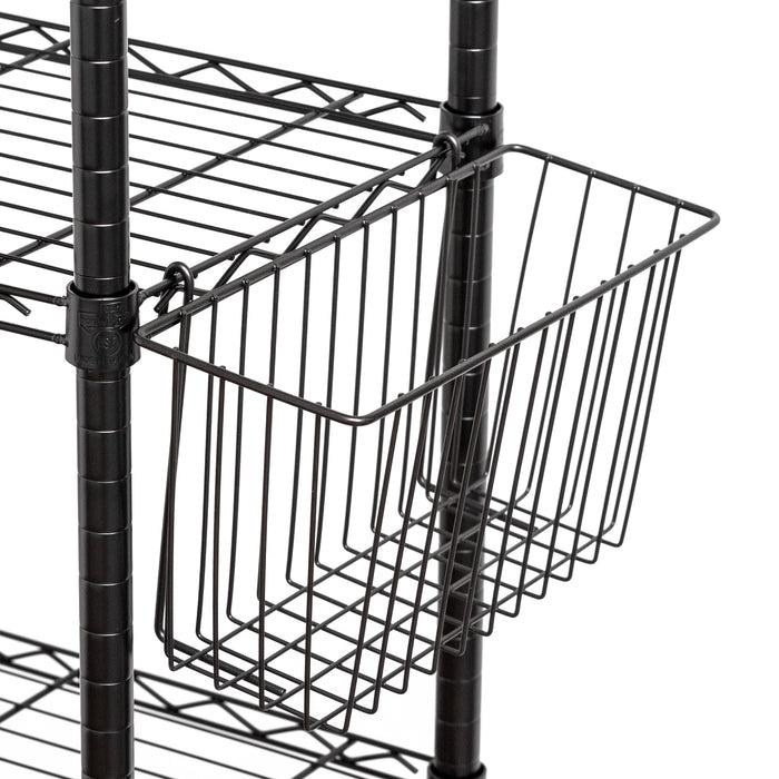 Honey Can Do Black Wire Shelving Basket