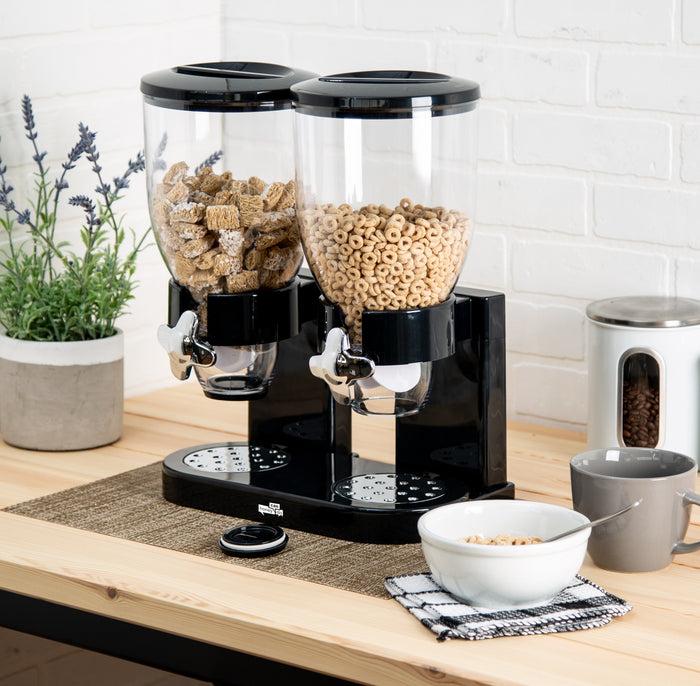 Honey Can Do Black Zevro Double Cereal Dispenser