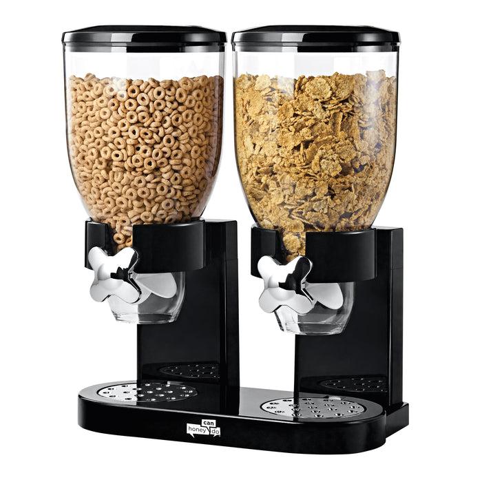 honey can do Black Zevro Double Cereal Dispenser