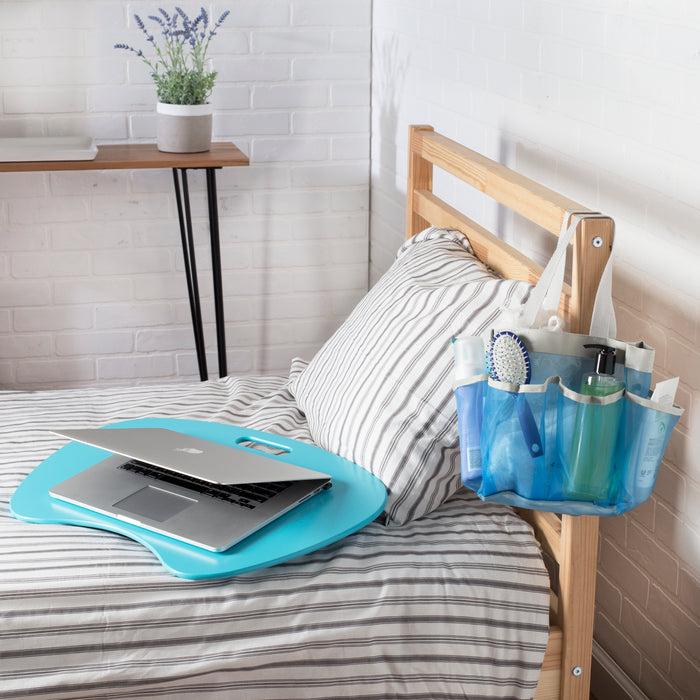 Honey Can Do Blue/Gray 7-Pocket Shower Tote