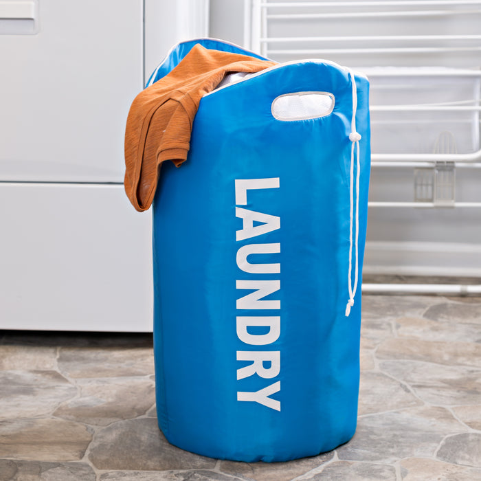 Honey Can Do Blue Laundry Hamper With Handles