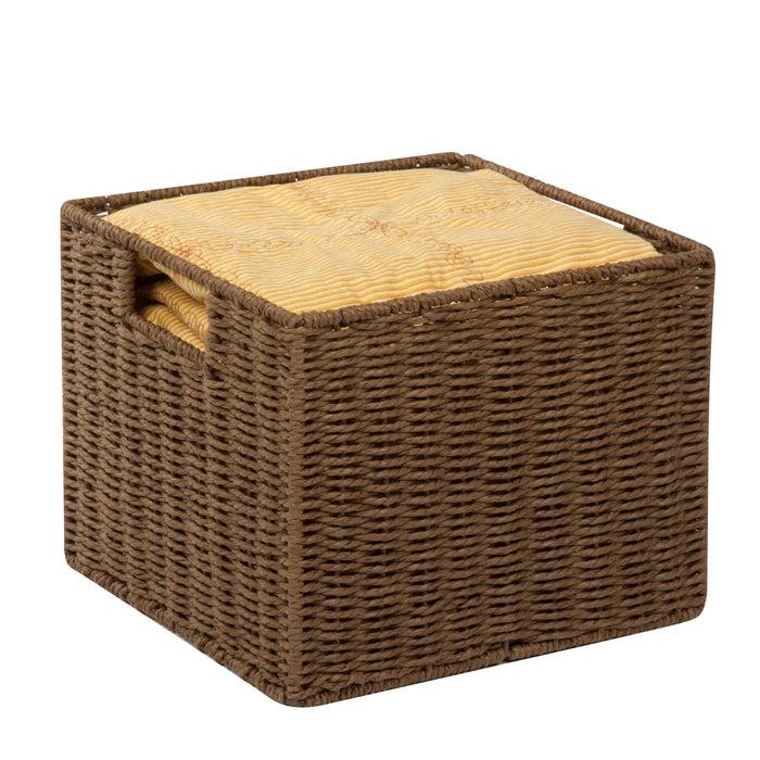 honey can do Brown Paper Rope Storage Crate