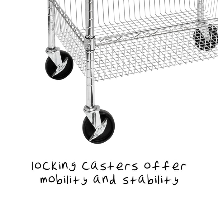 Honey Can Do Chrome 3-Shelf Rolling Utility Cart