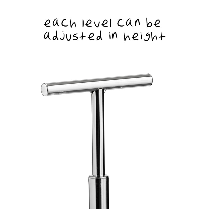 Honey Can Do Chrome 3-Tier Revolving Shoe Tree