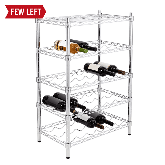 Honey Can Do Chrome 4-Tier 24-Bottle Wine Rack