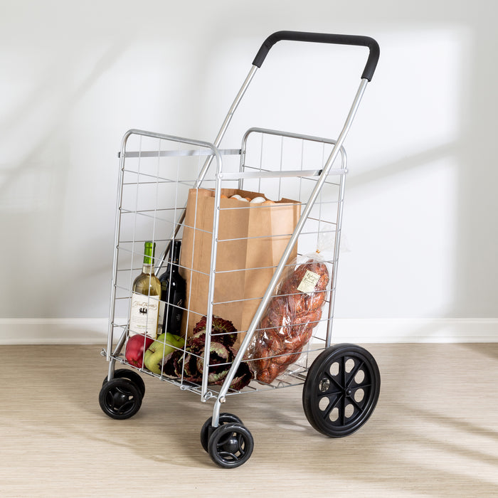 Honey Can Do Chrome 4-Wheel Folding Utility Cart