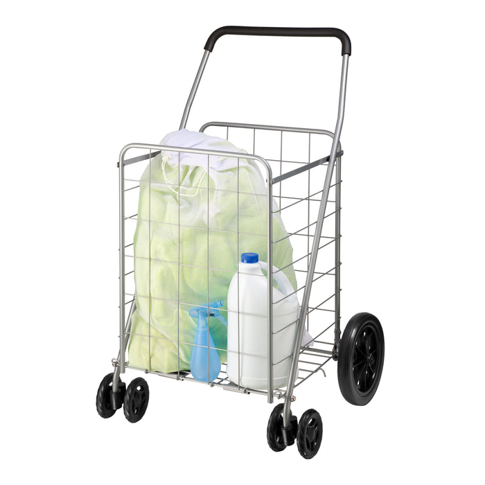 Honey Can Do Chrome 4-Wheel Folding Utility Cart