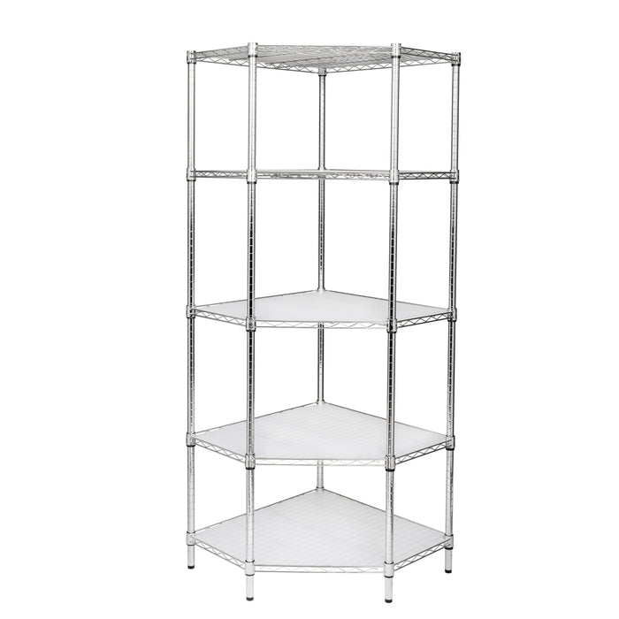 Honey Can Do Chrome 5-Tier Corner Shelf