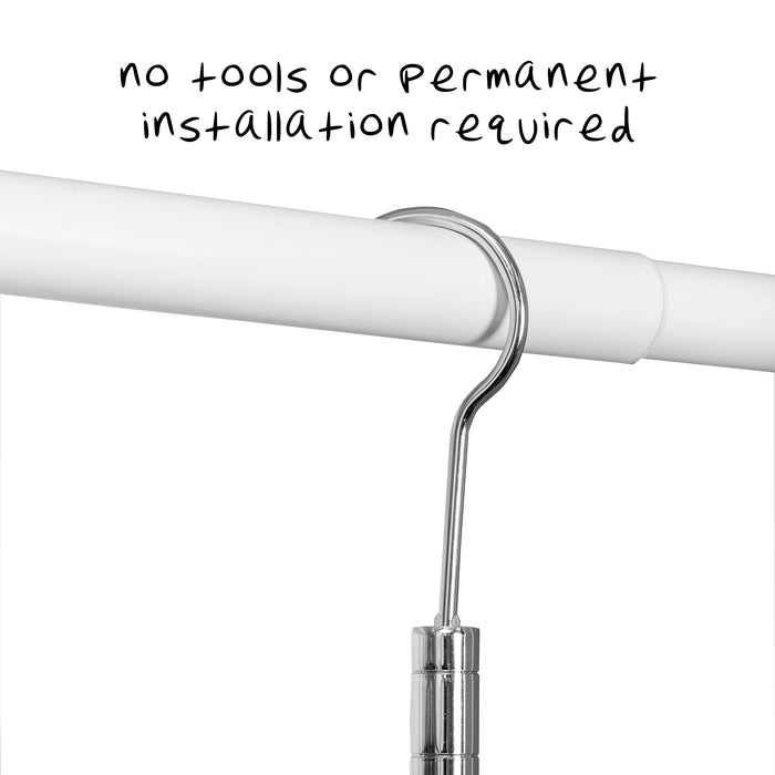 Honey Can Do Chrome Adjustable Hanging Closet Rod