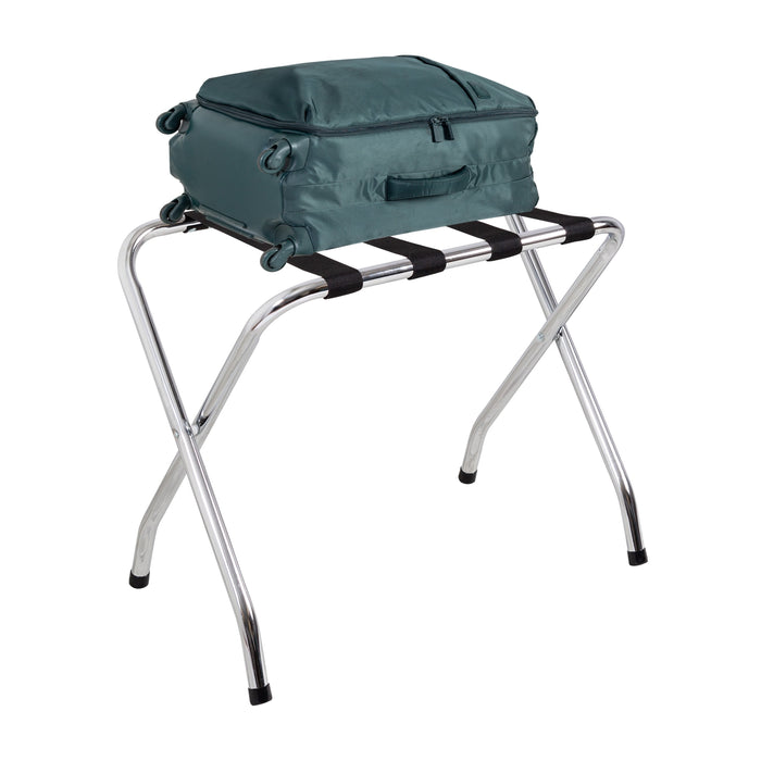 Honey Can Do Chrome/Black Folding Luggage Rack