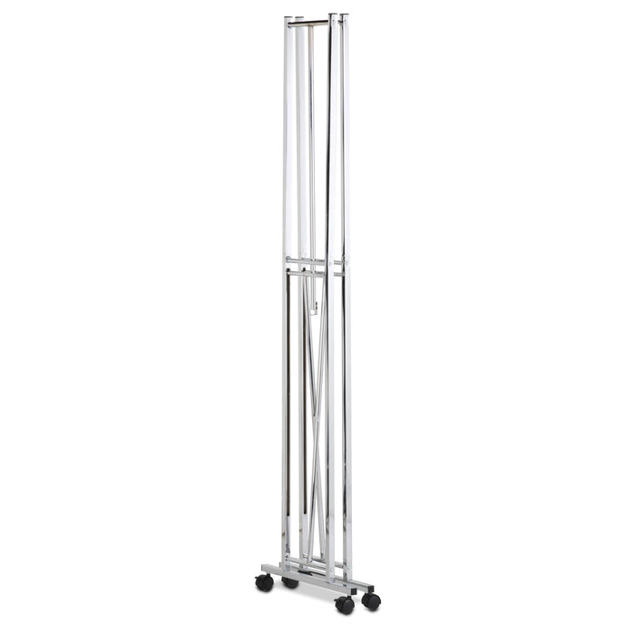 Honey Can Do Chrome Folding Rolling Clothes Rack
