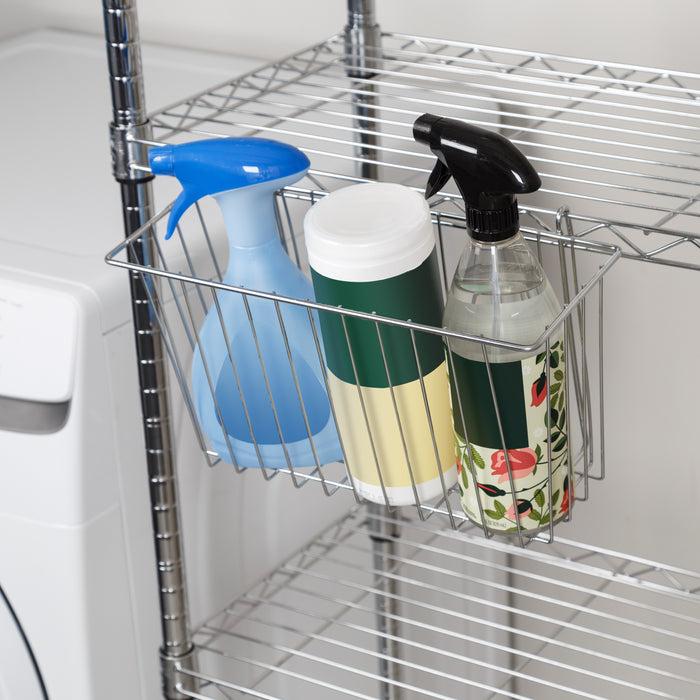 Honey Can Do Chrome Wire Shelving Basket