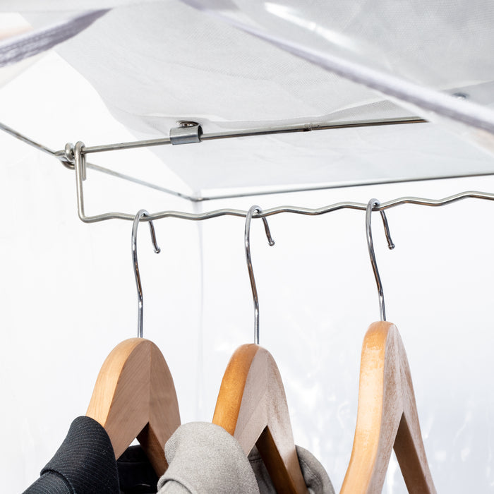 Honey Can Do Clear/White Short Garment Storage Bag