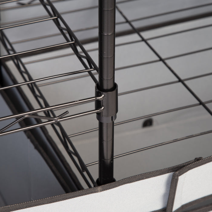 Honey Can Do Gray 43-Inch 2-Drawer Portable Closet