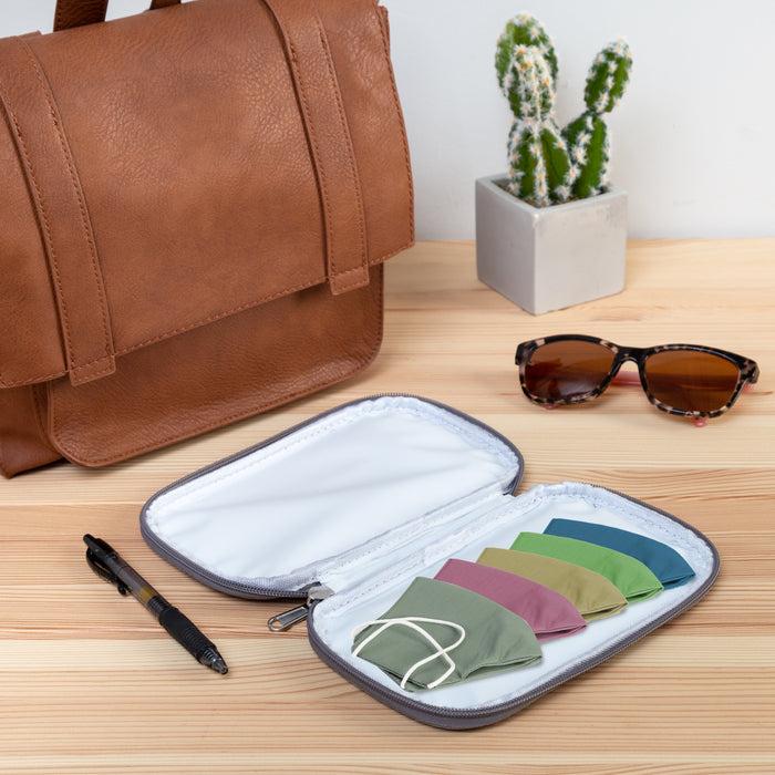 Honey Can Do Gray Face Mask Storage Pouches (4-Pack)