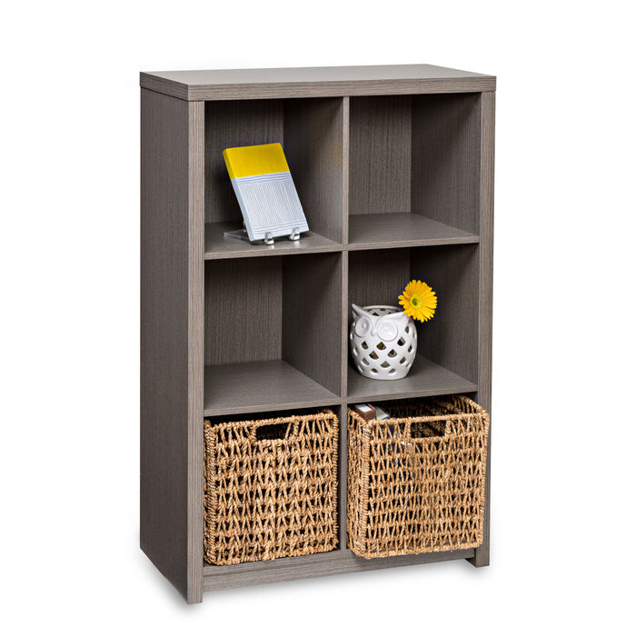 Honey Can Do Gray Laminate 6-Cube Organizer