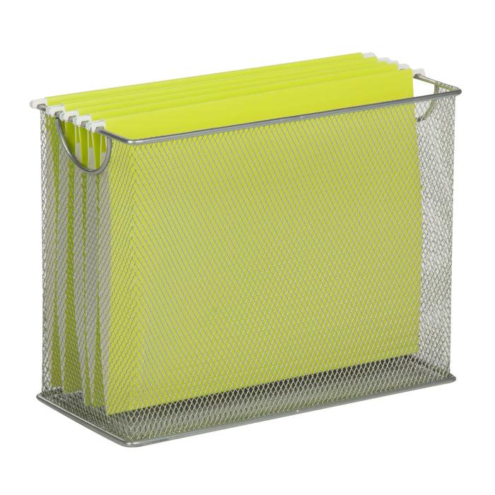Honey Can Do Gray Mesh Tabletop File Folder Holder
