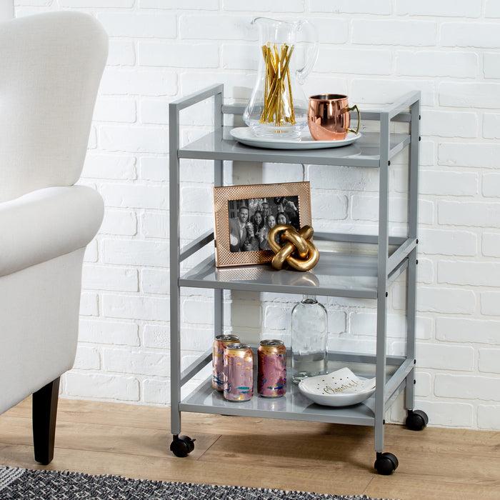 Honey Can Do Gray Metal Multi-Purpose Cart