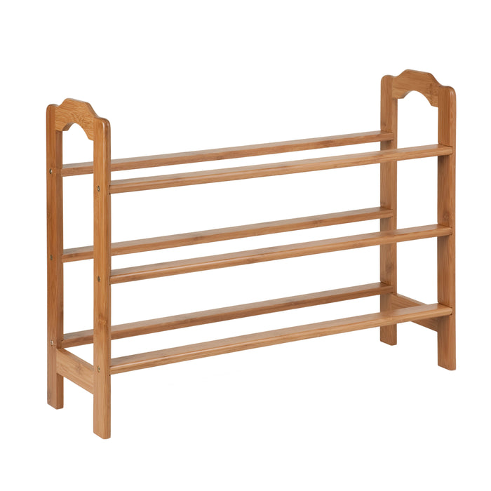 Honey Can Do Natural 3-Tier Bamboo Shoe Rack