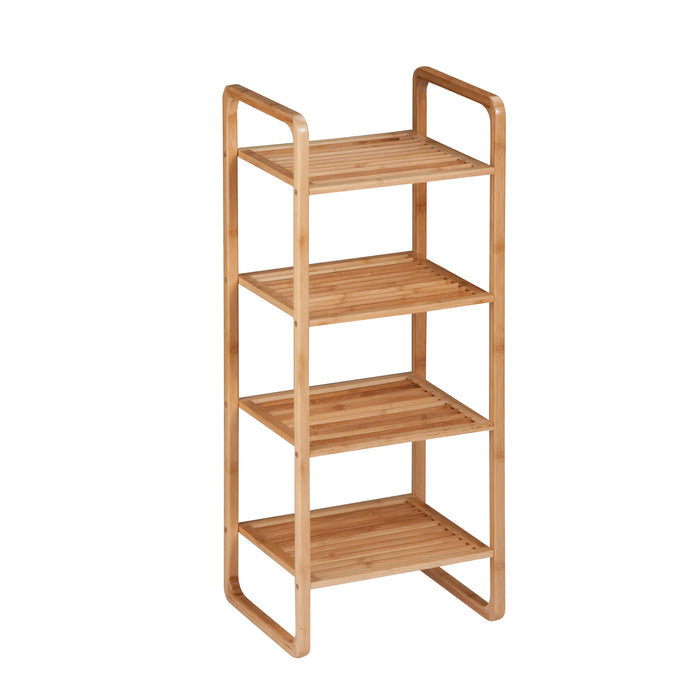 Honey Can Do Natural Bamboo 4-Tier Vertical Shelf