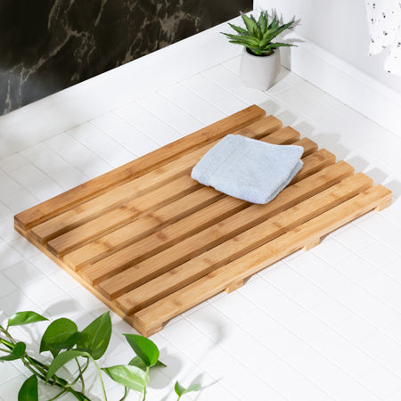 Honey Can Do Natural Bamboo Bath Mat