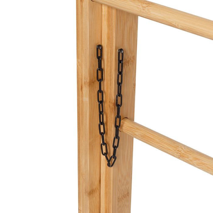 Honey Can Do Natural Bamboo Folding Ladder Rack