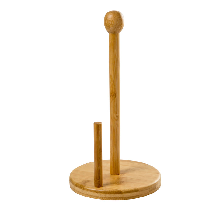 honey can do Natural Bamboo Paper Towel Holder