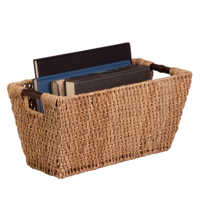 honey can do Natural Seagrass Basket with Handles