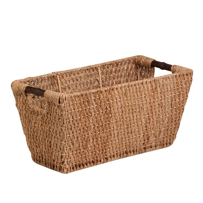 Honey Can Do Natural Seagrass Basket With Handles
