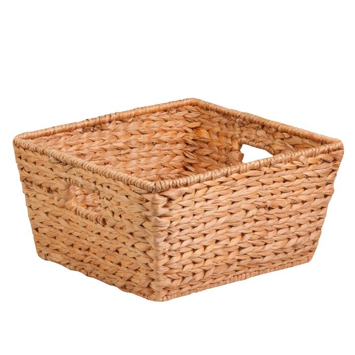 Honey Can Do Natural Water Hyacinth Square Basket